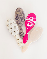 Hair brush for hair extensions and hair