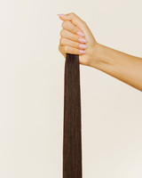 Solid Soft Black Dark Chocolate Hair Extensions