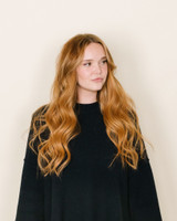 Solid Light Red Pumpkin Spice Hair Extensions