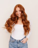 Vibrant Copper Red  Hair Extensions